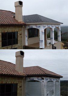 Before and after pictures, Austin home remodeling contractors RoofCrafters